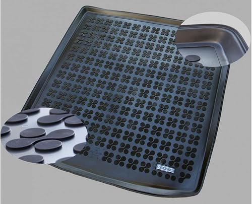 Miniatura 4 de REZAW-PLAST Premium Rubber Cargo Mat for Volkswagen Passat B5 1998-2005 Sedan Only All Weather Rubber Trunk Liner Odor GLS GLX Black