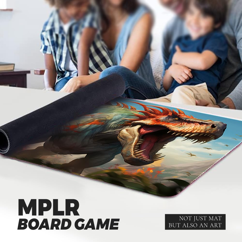 Gioco da tavolo MTG tappetini da gioco+gratis sacchetto impermeabile, bordi stitchati, superficie in gomma liscia, MTG PlayMat with Zones(An Original MTG Playmat) (No Zone