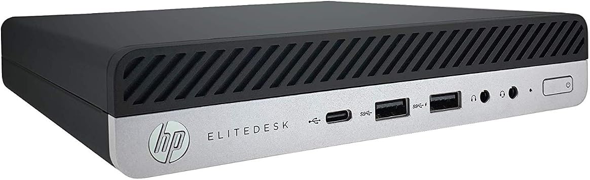 HP EliteDesk 800 G4 Mini Intel Core i7 8700T 2.4 GHz, 8 GB RAM, 256GB SSD Windows 10 Pro 4CB16UT#ABA