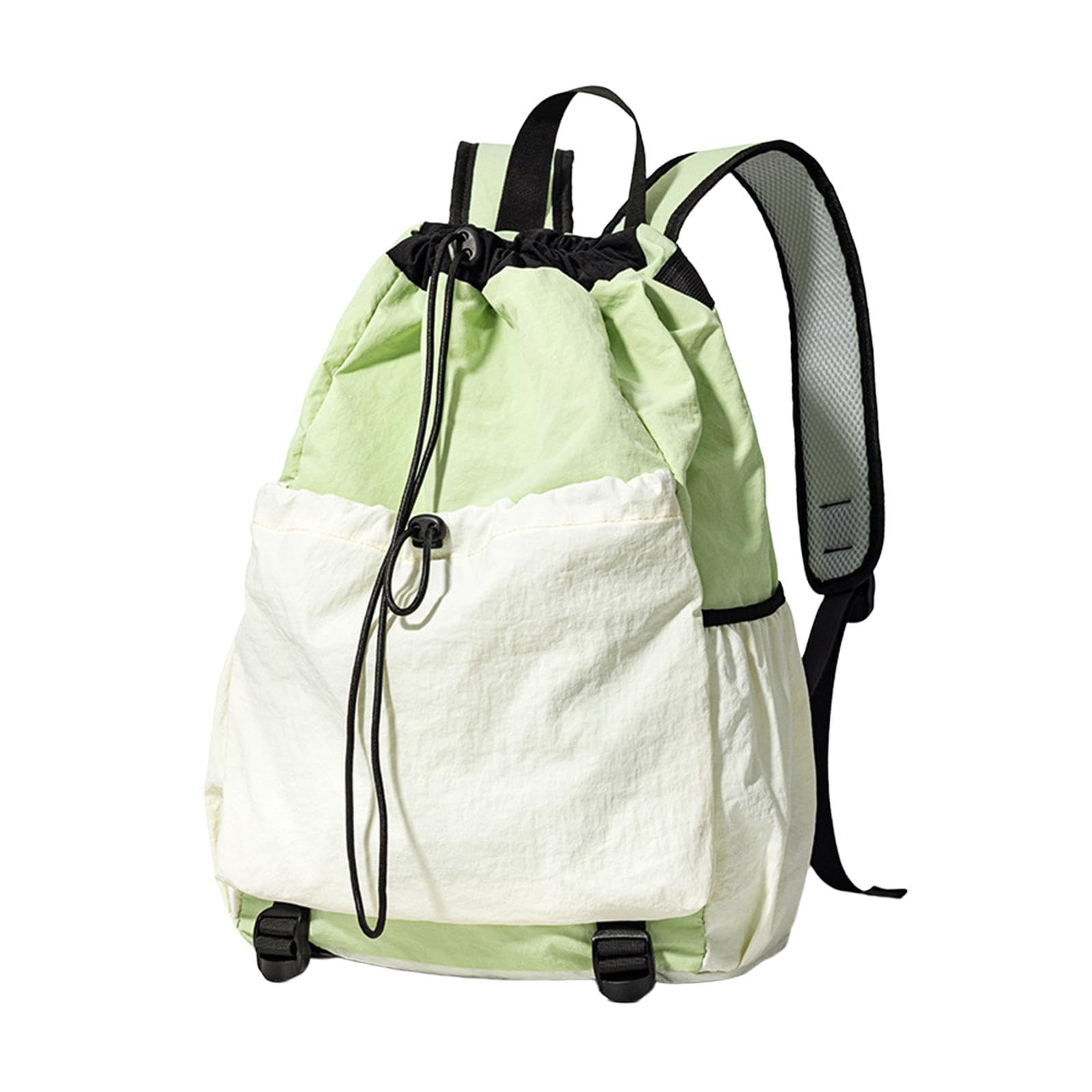 Drawstring Backpack Portable for Balls Accessories Pickleball Squash Racquet Light Green-image-3