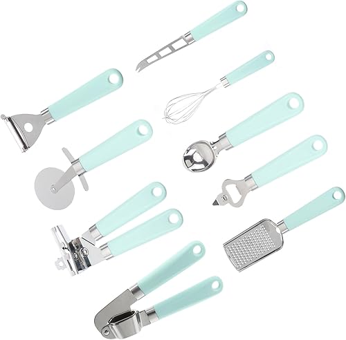 Toyvian Plastic Handle Kitchen Utensils Set Heat-resistant Cooking and Baking Gadgets with Smooth Edges for Safe and Comfortable Grip Essential