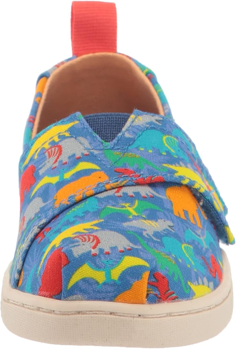 TOMS Boy's Tiny Alpargata, Cobalt Blue Dinos,5