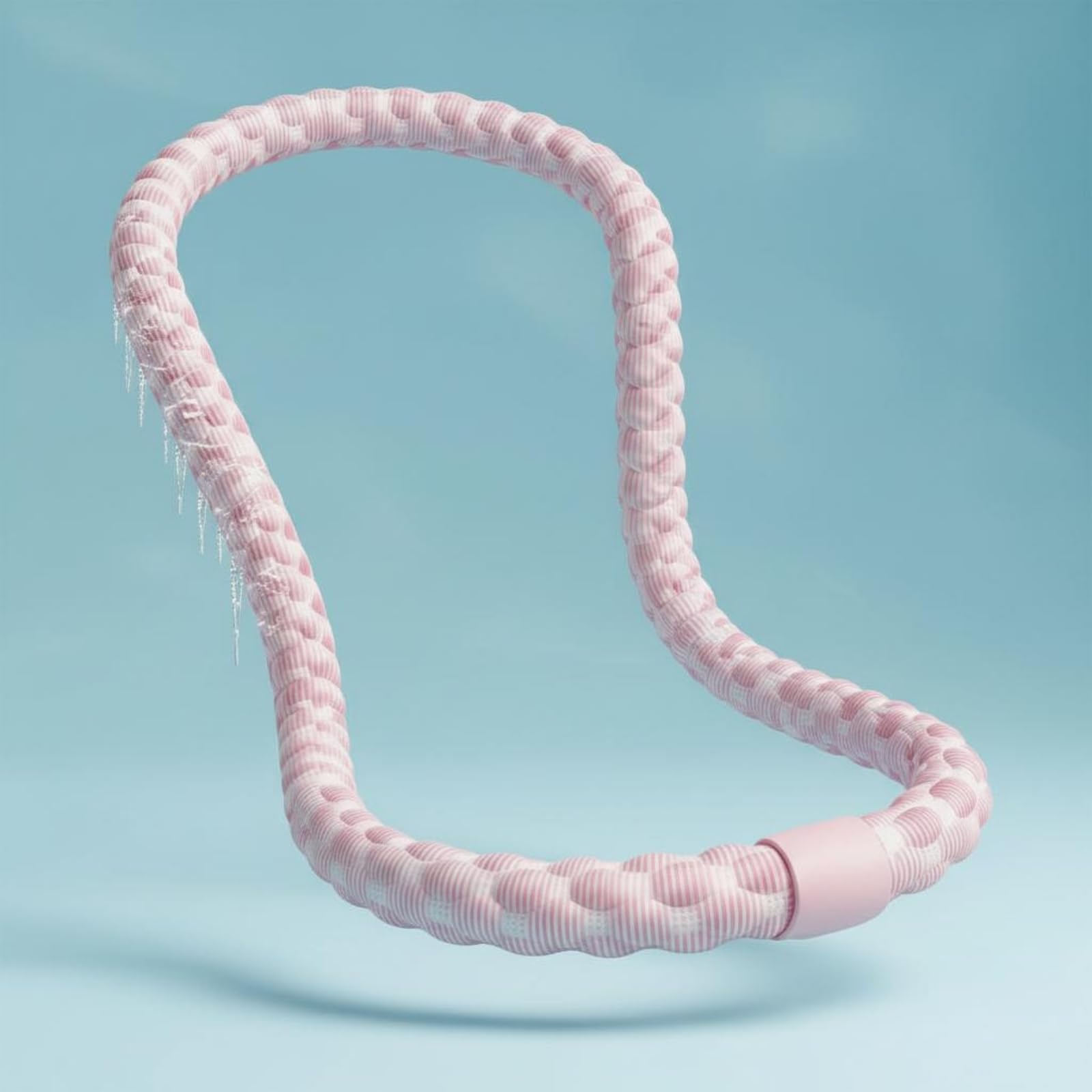 Women Fitness Hoop Aro Deportivo Aro, Rosa Cristal De Hielo, Modelo Avanzado - Sensación De Hielo Mejorada - 5 Libras
