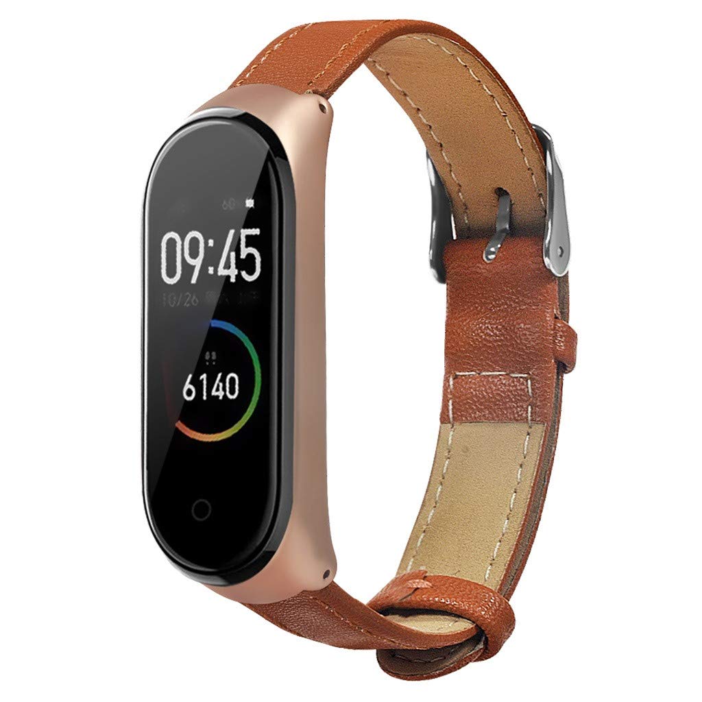 Mi band 4 strap leather Clearance