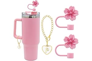 Cherry Blossom Silicone Straw Tips for Stanley Cup