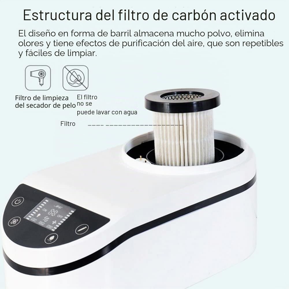 Aspirador De Polvo De Bajo Ruido De 230W, Equipo De Laboratorio Dental Colector De Polvo De Alta Potencia De Velocidad Ajustable con Succión Fuerte Y Ligera