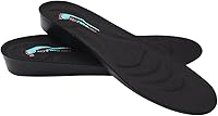Vista 1 de Plantilla para zapato con aumento de altura, 1 pulgada, inserto cómodo, talla grande (talle 7 11 de EE.UU.) para hombres, color negro, S, Negro, 1