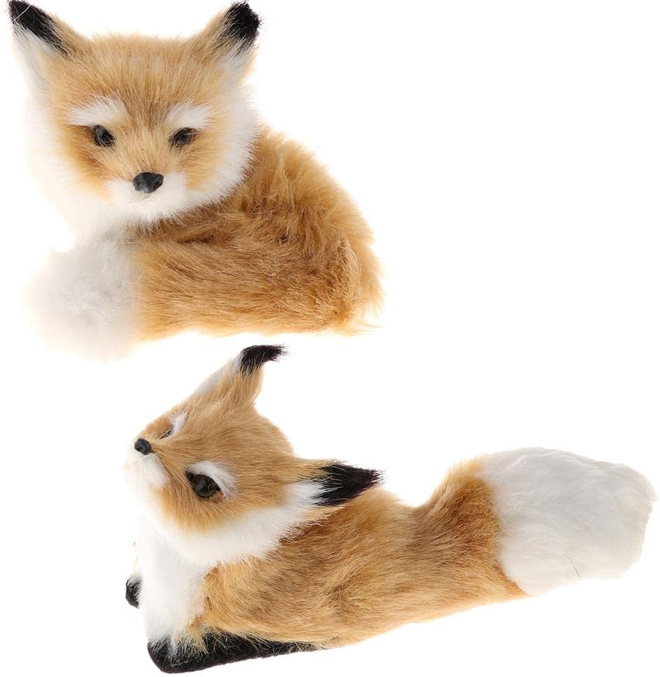 Aganaya Enterprises Simulation Plush Stuffed Sleeping Fox Toy Doll for Kids Gifts Size_A