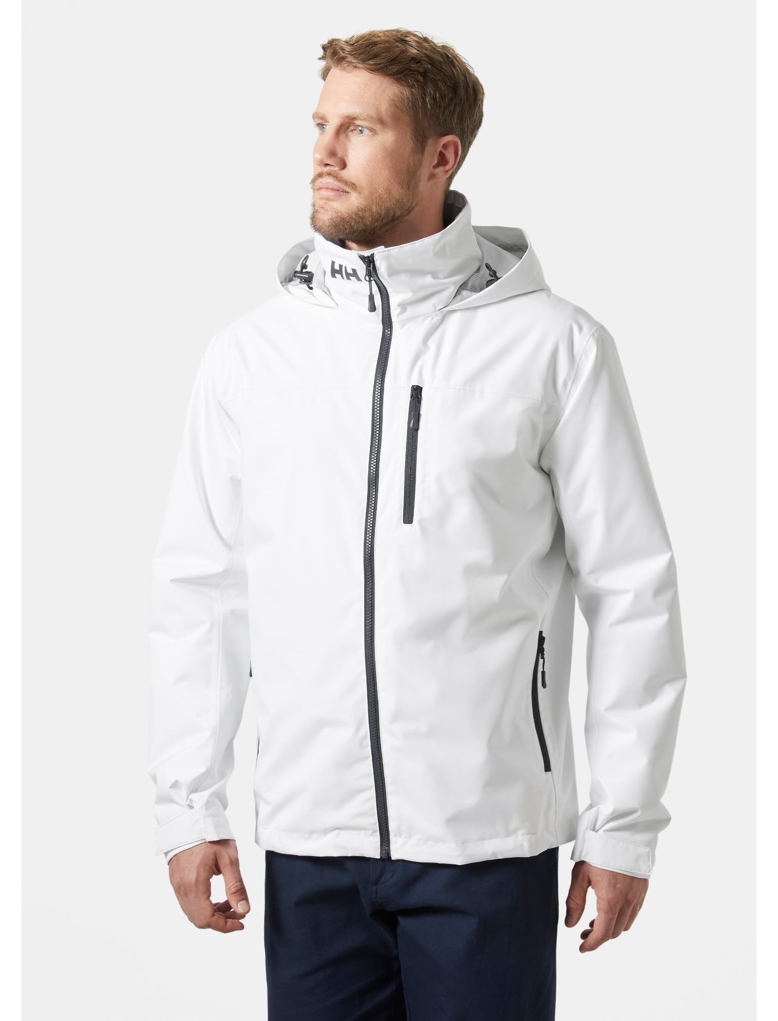 Helly-Hansen Crew Midlayer 2.0 wodoodporne kurtki dla mężczyzn z izolowaną, wiatroszczelną tkaniną żeglarską i pakowanym kapturem