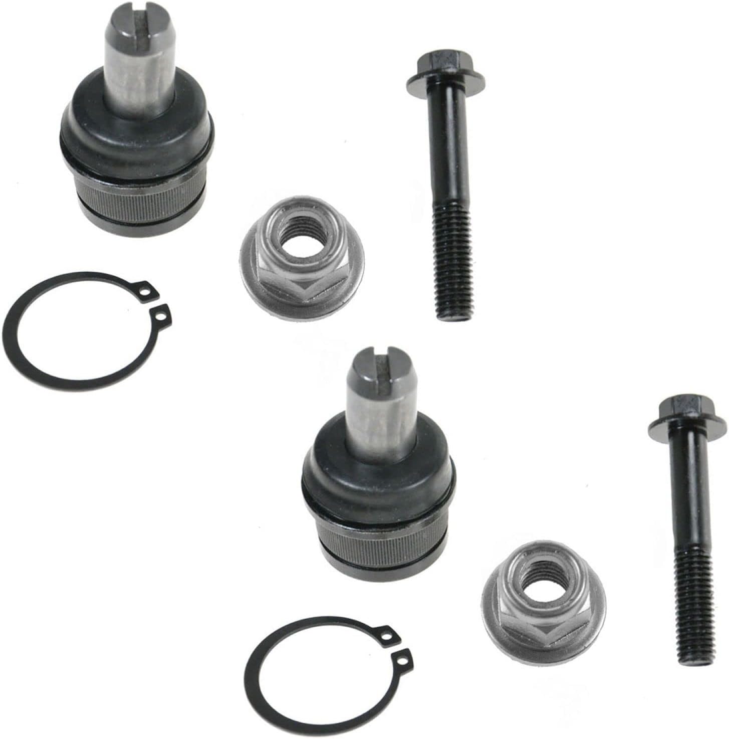 Front Driver & Passenger Side Upper & Lower Ball Joint Set Compatible with 1987-1997 Ford F-250 F-350