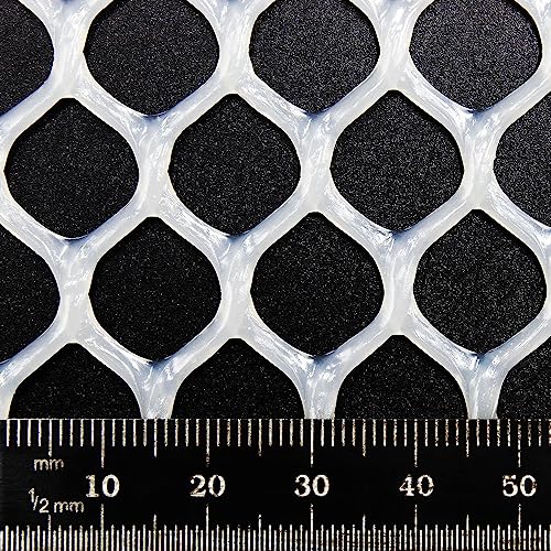 Balcony Screen Fence Mesh Black, Green, and White, White 10 Metre x 400mm - Image 3