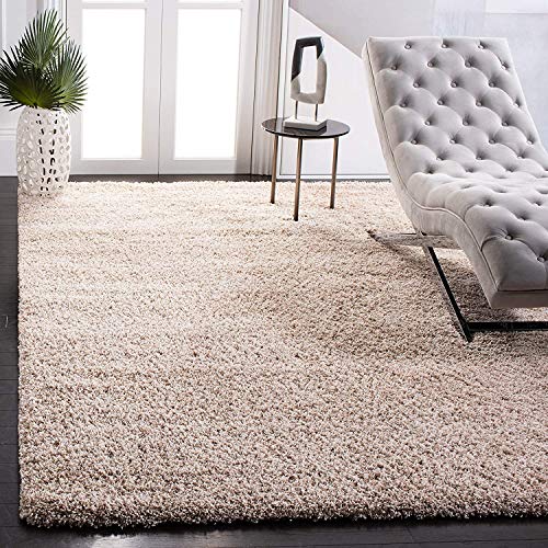 Image of F & B RUGS ; SUPERIOR QUALITY PRODUCTS Firoz and Brothers Handwoven Super Soft Indoor Modern Shag Microfibre Silky Fluffy Smooth 6x8 feet Beige A