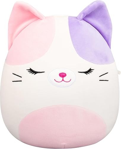 Squishmallows Original Nell The Pink and Purple Calico Cat de 8 pulgadas - Peluche oficial de Jazwares (pequeño)
