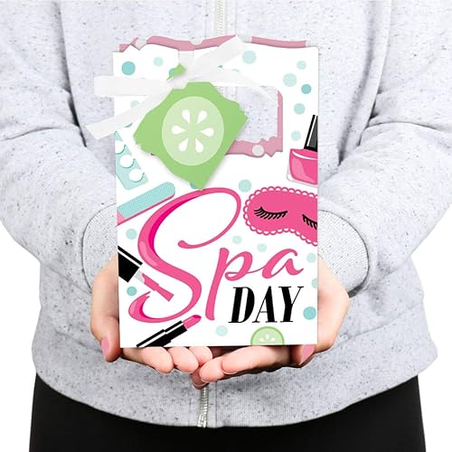 Miniatura 4 de Big Dot of Happiness Spa Day - Cajas de maquillaje para niñas, juego de 12