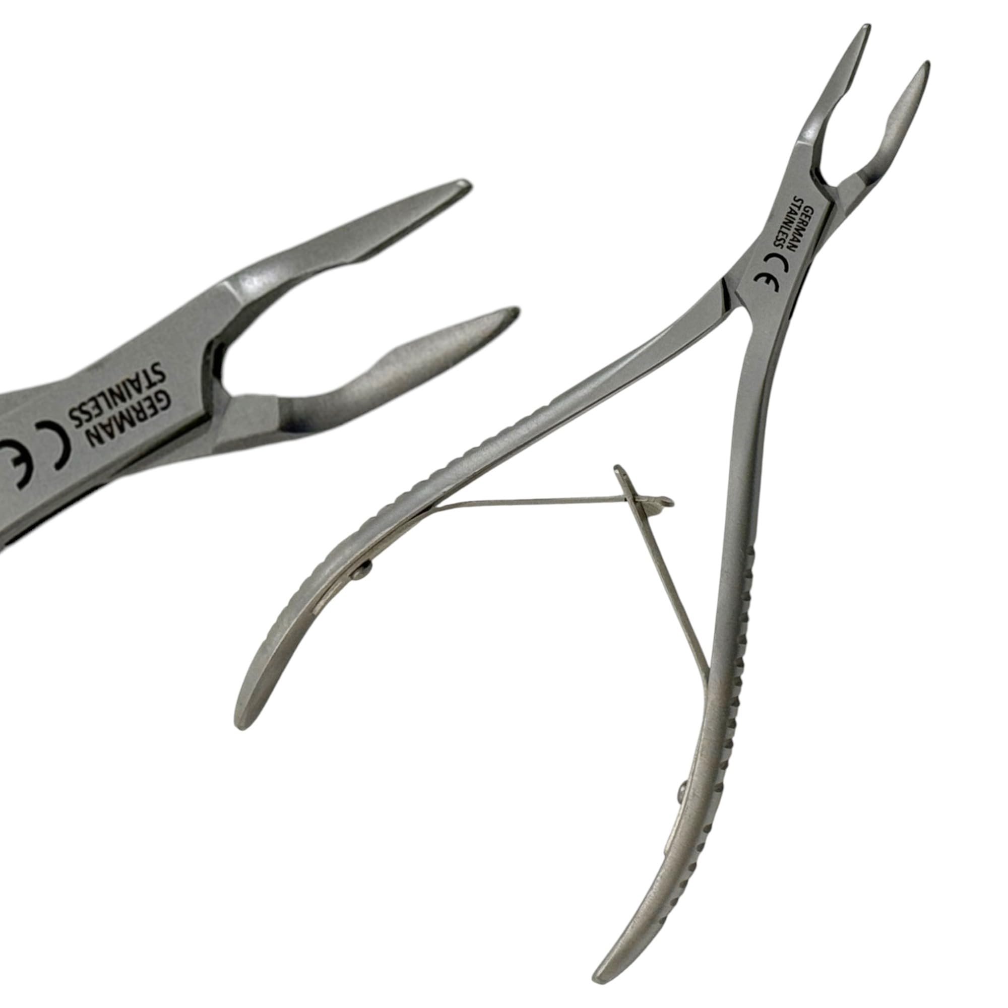 Dental Micro Friedman Rongeur 1.3mm Jaw, 6in Length, Slightly Curved, Autoclave-Safe Stainless Steel Dental Instruments Dental Ortho Pliers