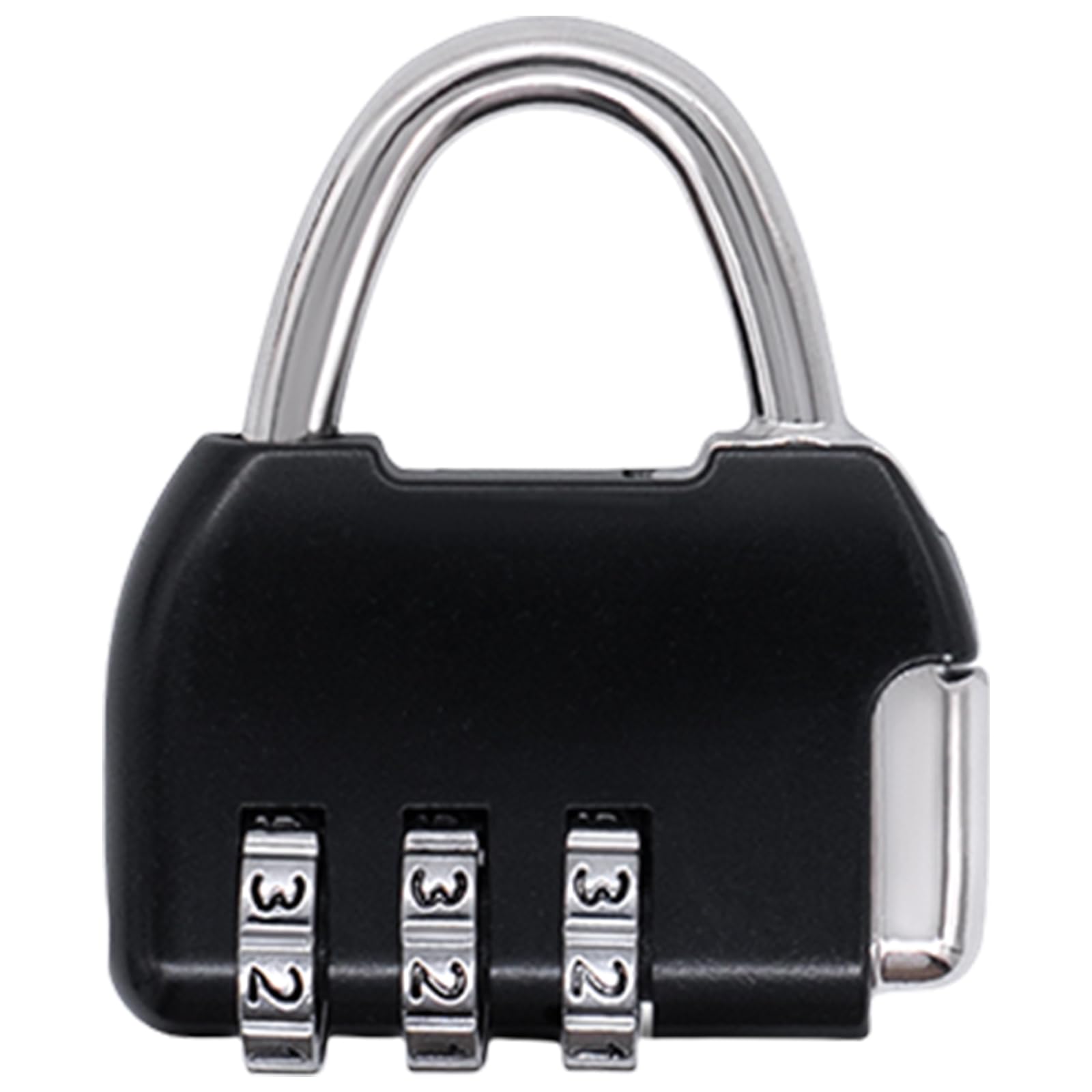 Msioytog Black Compact Travel For Backpack Luggage And Bags Practical Metal Suitcase Small Warehouse Door Locks Student Bag