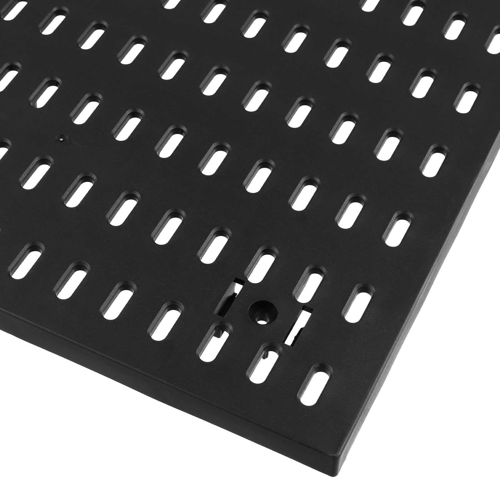 MOUYAT Lot de 4 panneaux perforés pour murs, 4 panneaux noirs de 30 x 30 cm et 18 accessoires