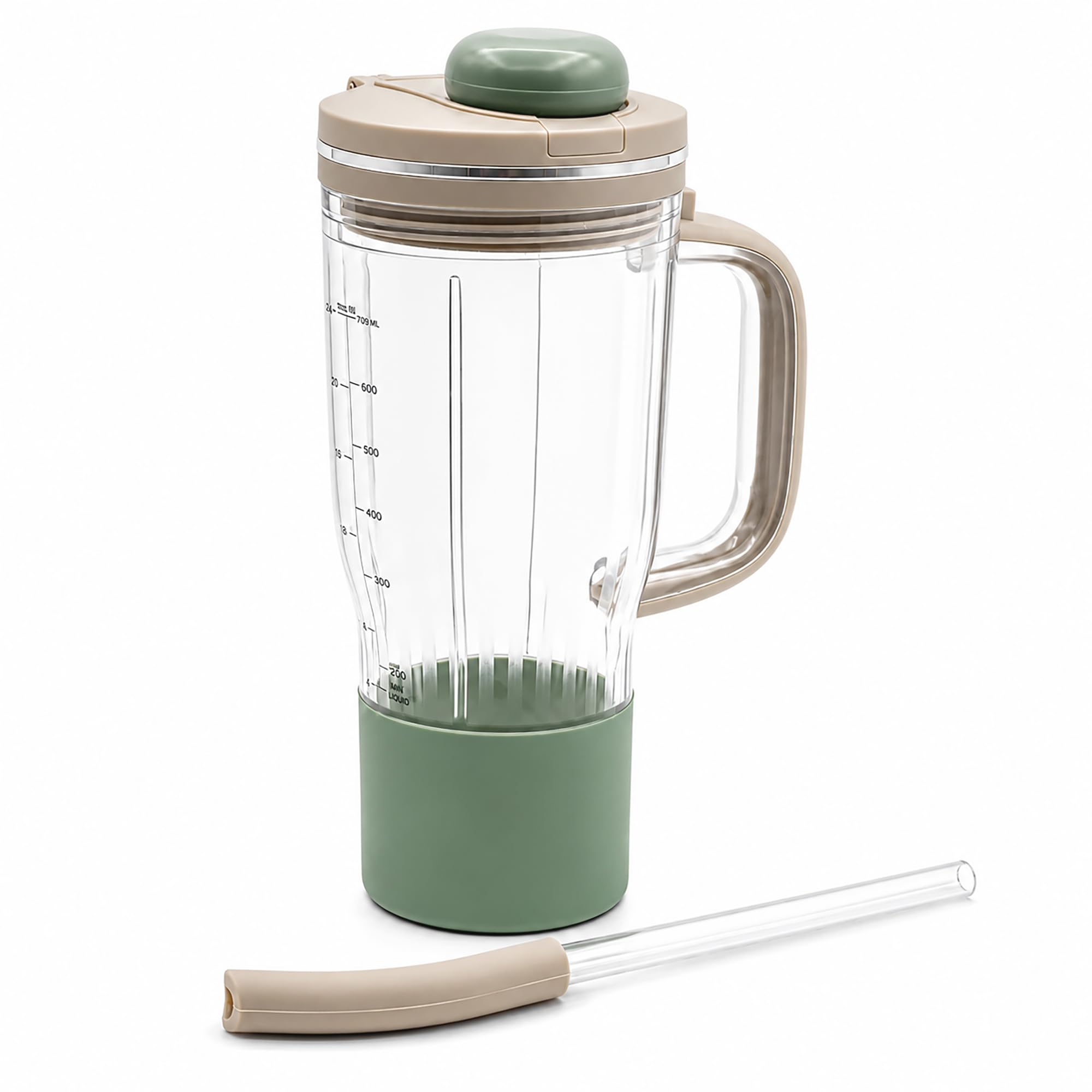 26oz Travel Tumbler for Ninja BlendBOSS Personal Blender (Stone Mint) | Portable Smoothie…