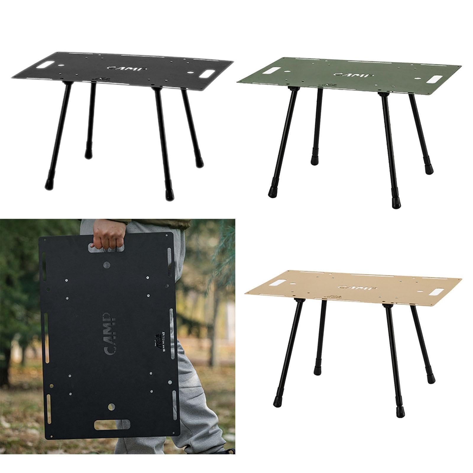 CALANDIS™ Folding Table Sturdy Ultralight Desk Picnic Coffee Table for Yard Garden BBQ Black | Furniture | & Hiking | Outdoor Sports-picture-20