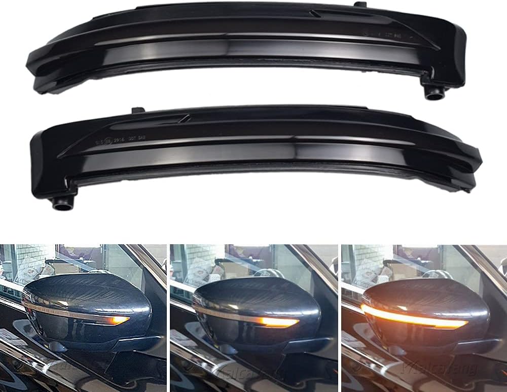 Dynamic LED Side Mirror Turn Signal Light Indicator For Nissan X-Trail T32 Rogue Qashqai J11 Murano Z52 Juke Navara Pathfinder
