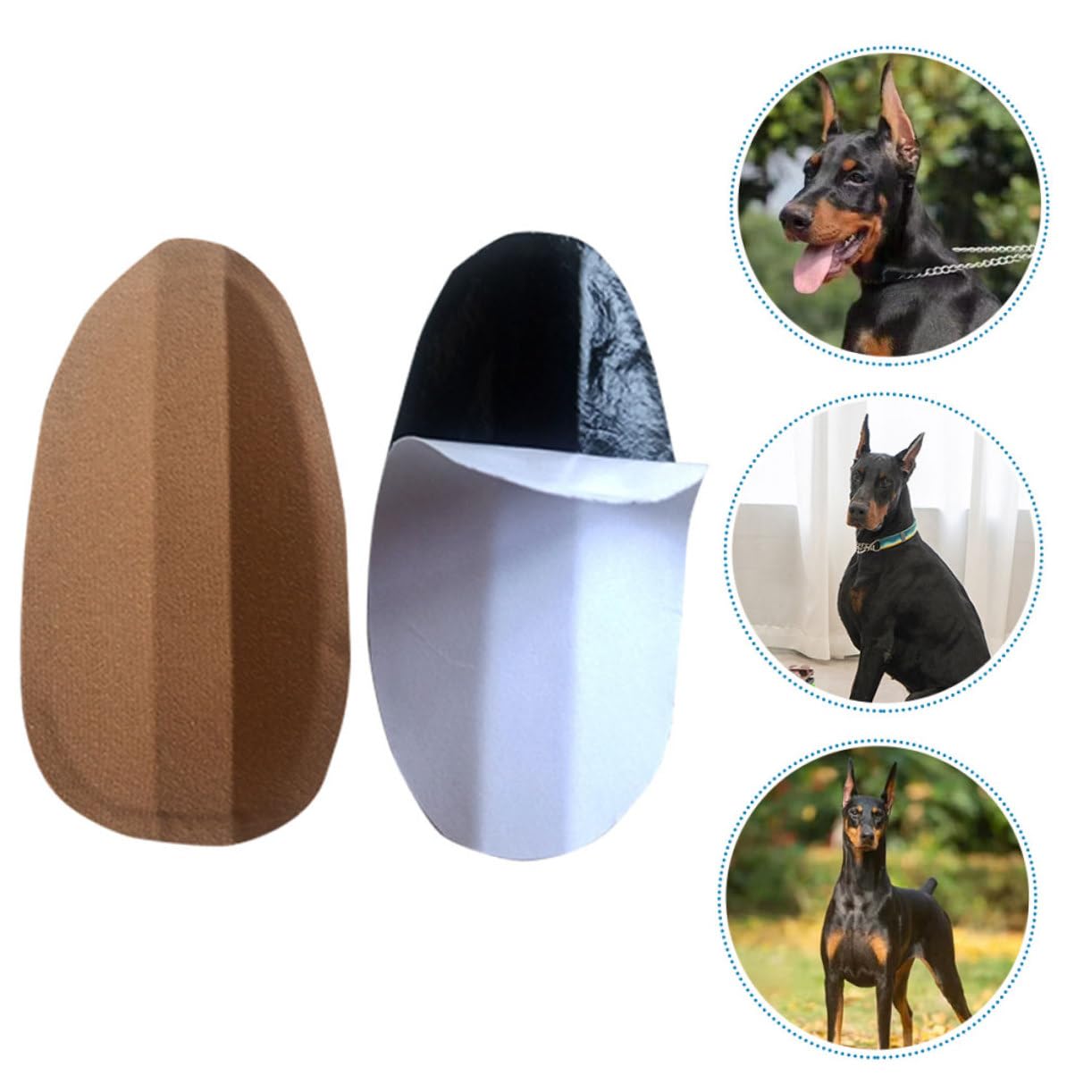 Supvox 5paare Hund Ohren Zubehör Leichtgewichtige Stand Ohren Aufkleber Für Wiederverwendbar Und Einfach Zu Für Dobermänner Und