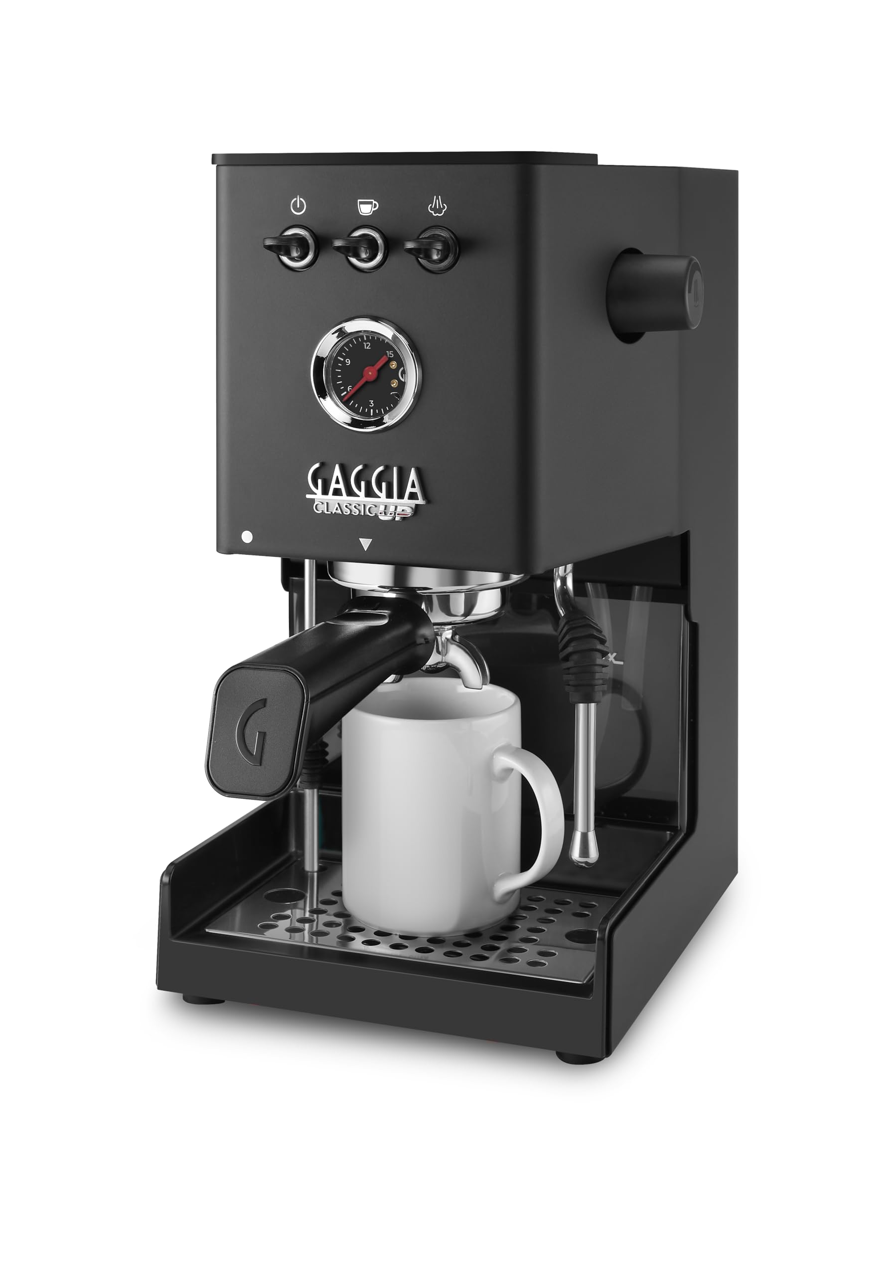 Gaggia Classic UP, machine expresso manuelle, groupe professionnel, buse vapeur
