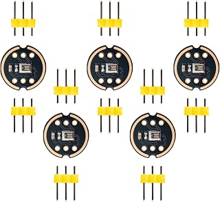 DELLZO INMP441 MEMS Digital Microphone Module – High-Sensitivity I2S Interface Mic for ESP32, Raspberry Pi, Voice Recognition, and Audio Processing (Pack of 5)
