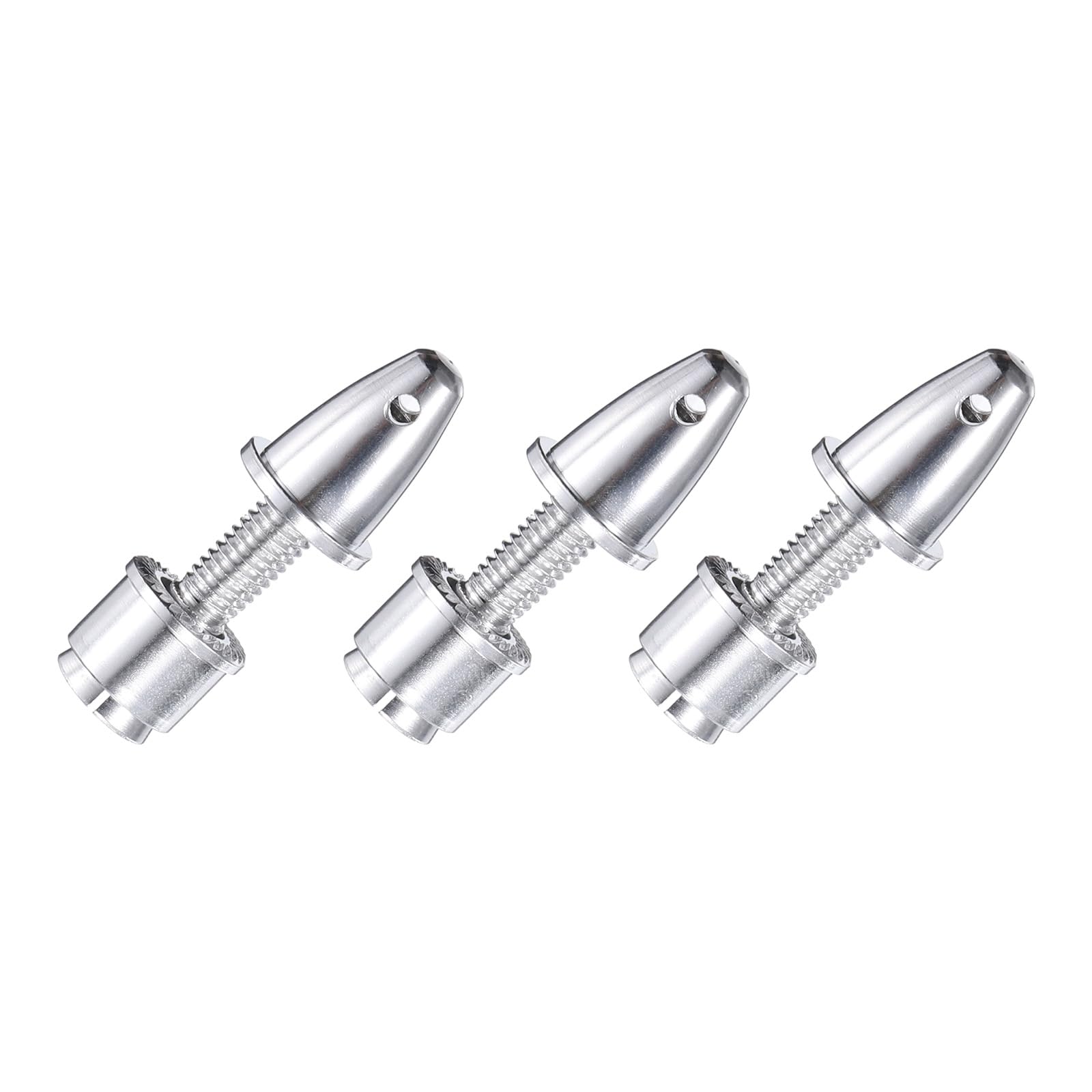 Lot De 3 Spinners Et Adaptateurs D’Hélice Pour Avion RC – Ouverture 3,17 Mm / Axe 5 Mm – Aluminium Léger Pour Moteurs Brushless