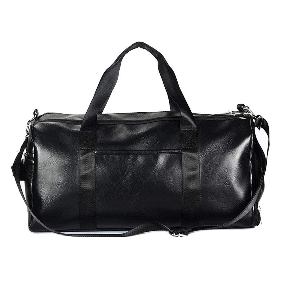 Bolsa de deporte con compartimento para zapatos, compartimento húmedo, bolsa de viaje de piel sintética, grande, impermeable, bolsa de fitness, fin de semana, para deporte, fitness, viajes,