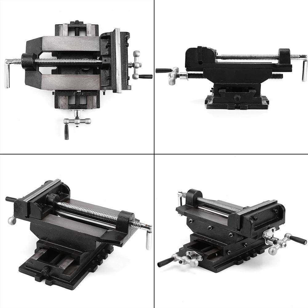 Étau Établi 2 Axes à Croix, Pince de Banc d'Atelier à Glissière Croisée, Perceuse à Tarauder, Table Croisée, Machine 6 Pouces 150mm
