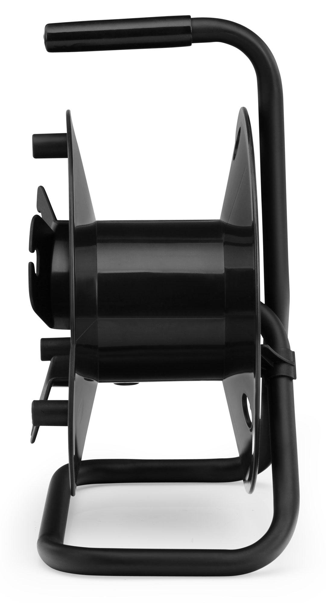 Pronomic KT-100 Tambor de Cable Vacío Set de 3, Tambores vacíos prácticos | Para aprox. 80 - 100 metros de cable de micrófono cada uno, Para cables sueltos, mangueras, alambres, etc., Asa ergonómica