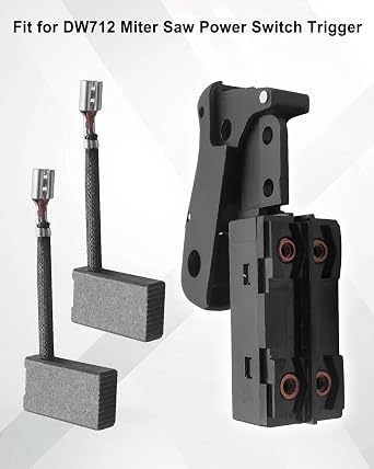 Switch Trigger Fit for DeWalt DW712 DW715 DW716 DW717 DW718 DWS780, Miter Saw Power Switch Trigger with Safety Accessory Replace 606056-00 N548978