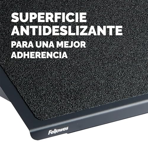 Fellowes - Metálico Professional Series - Reposapiés Metálico Ergonómico de Altura Ajustable, Negro, 56x35x100/165 - imagen 5