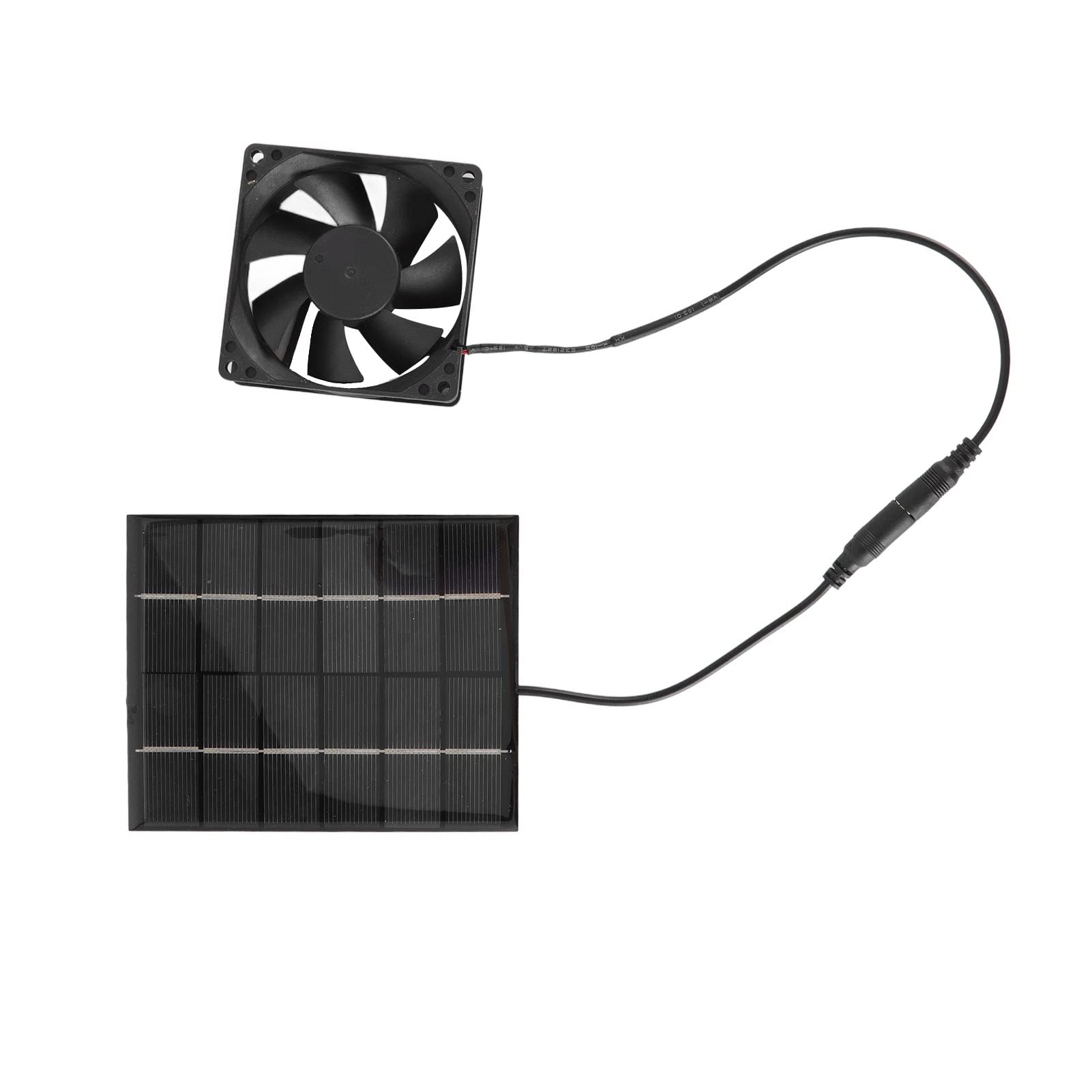 Extractor de Aire con Energía Solar, 6 V 2 W Extractor Solar Portátil Polisilicio Ventilador de Camping para Camping Caravana Yate Invernadero Casa