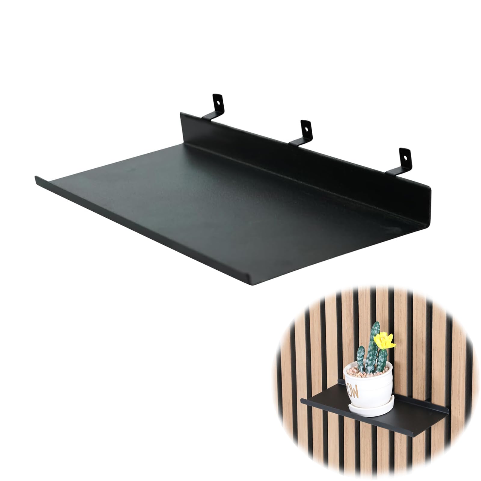 Étagère flottante pour panneaux acoustiques : fixez vos objets sans abîmer le mur