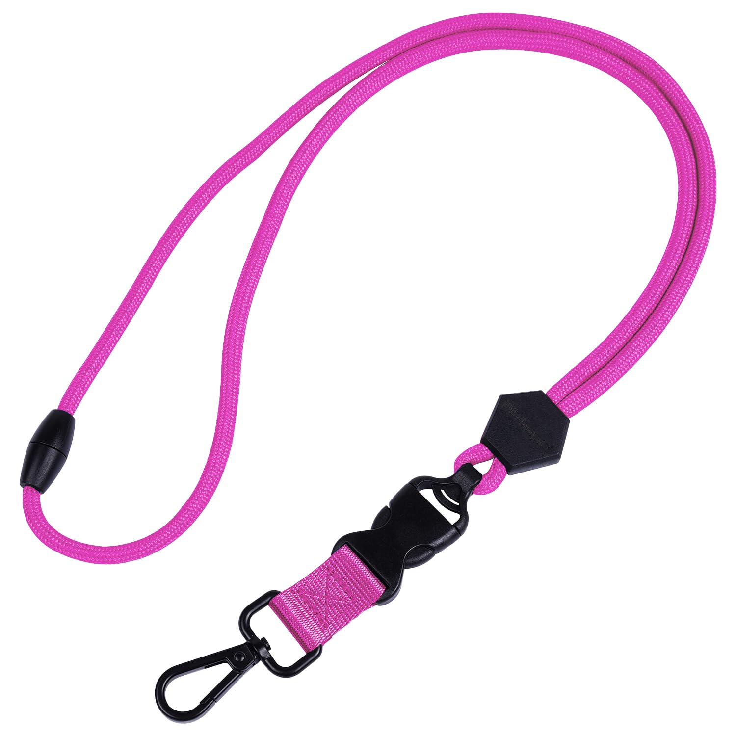 2 Pack Durable Round Cord Heavy Duty Lanyard with Breakaway, Detachable Buckle for ID Card Badge Holder and Keys-image-46