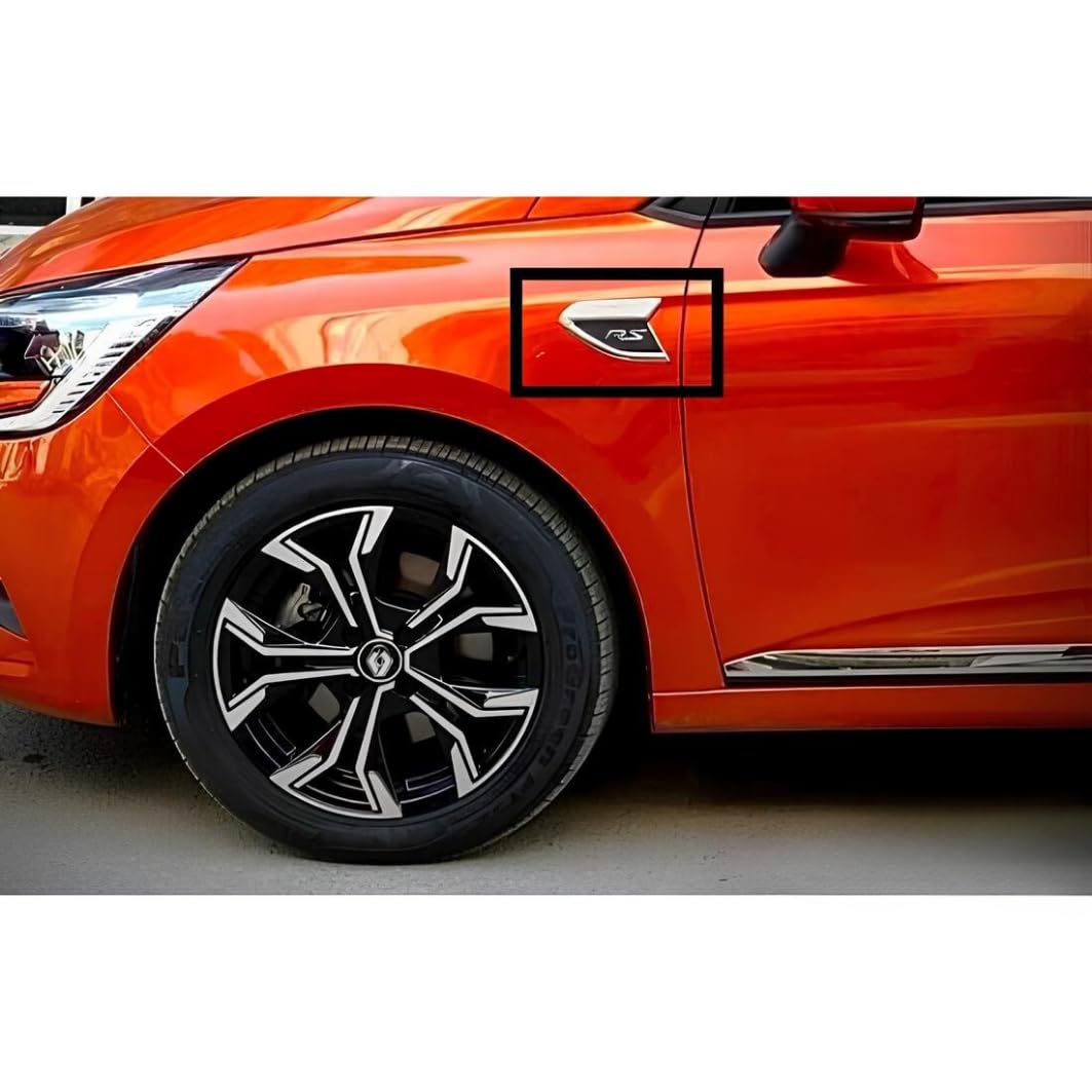 Modanatura Parafango Laterale Cromata 2 pz S.STEEL Per Renault CLIO 5 V HB 2019-UP