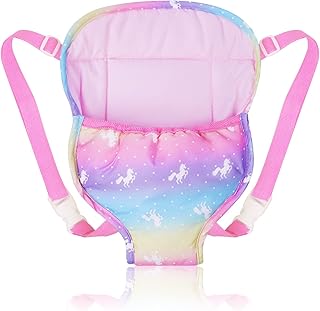 Aolso Baby Doll Carrier Storage Bag Backpack, with Adjustable Straps, Sling Front and Back Portable Accessories for 14-18 ...