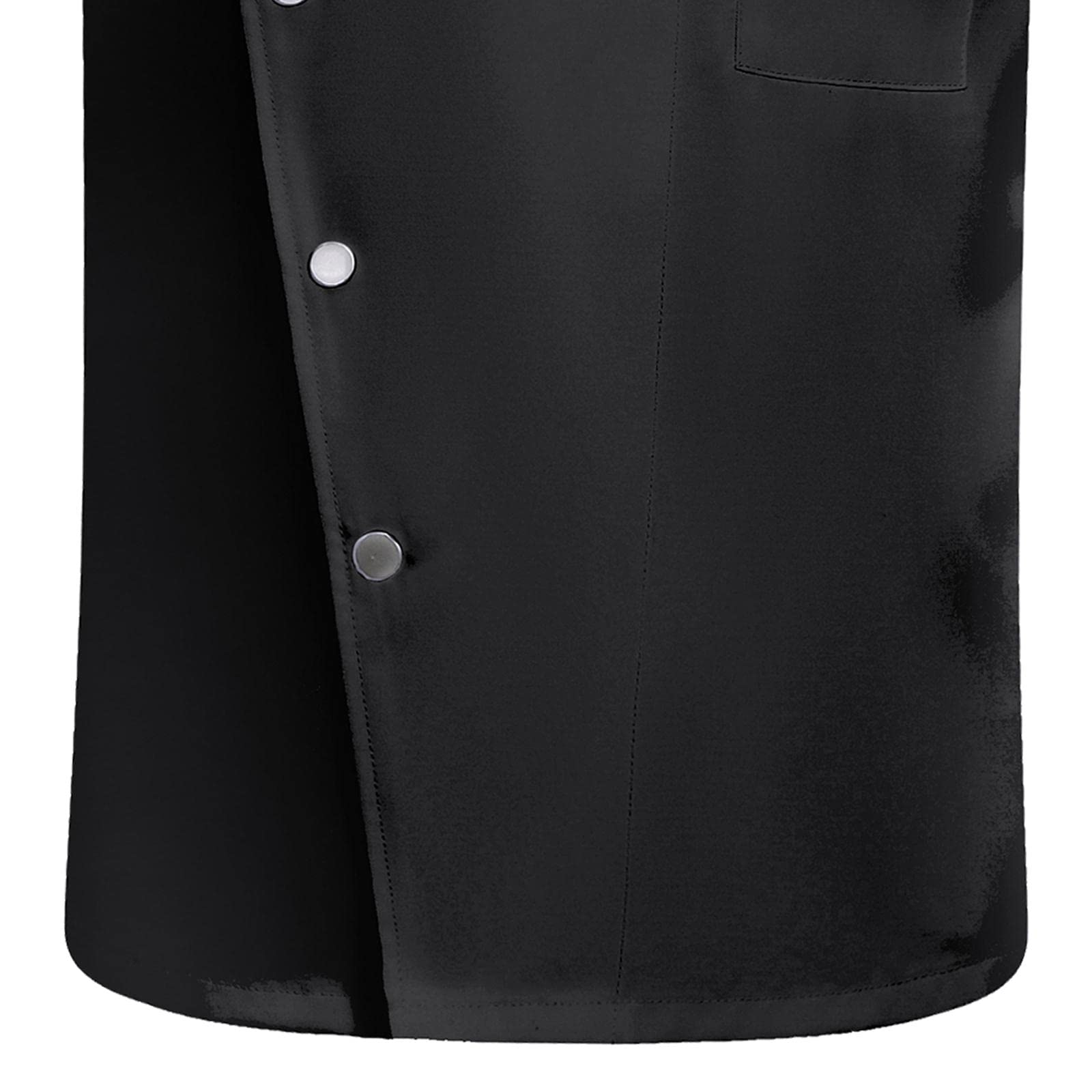 Kochjacke Kurzarm Unisex Berufsbekleidung Gastronomie Arbeitskleidung mit Knopfleiste Und Brusttasche Atmungsaktiv Bequem für Restaurant Hotel Küche C