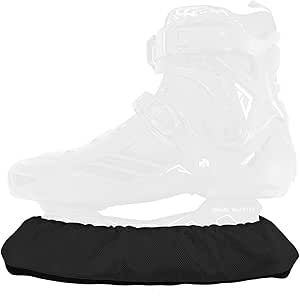 1 paar Sport Hockey Blade Guards, Ijshockey Skate Blade Guards Plastic Cover met Lente Schaatsen Protector voor Kinderen Volwassenen Kunstschaatsen(Oranje