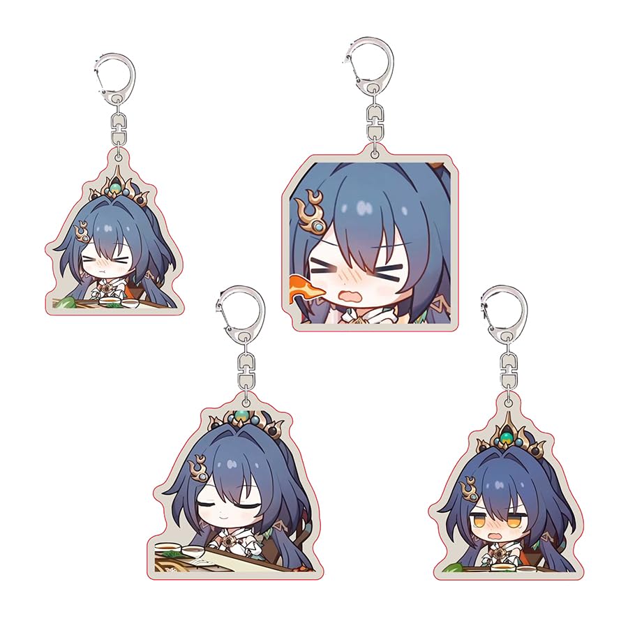 Amazon.co.jp: 崩壊スターレイル キーホルダー グッズ 4枚セット 雲璃