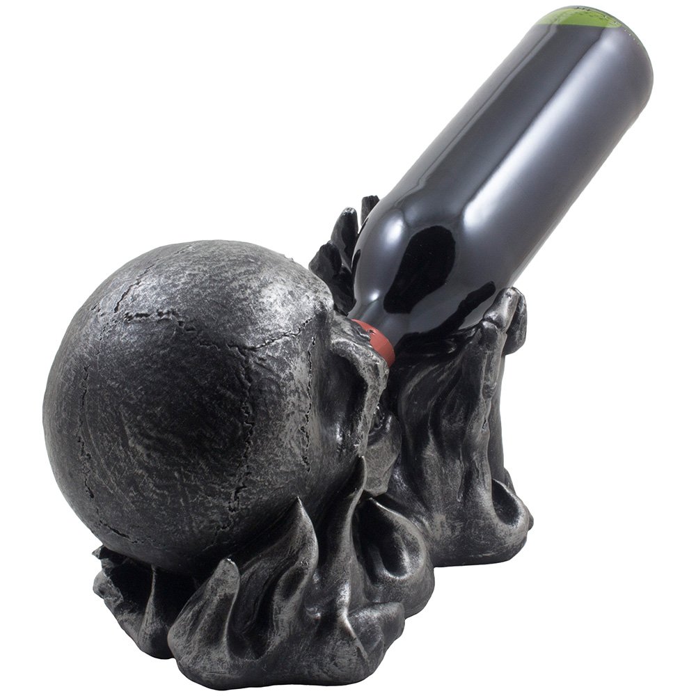 Amazon.com: Evil Skull Rising from Flames Wine Bottle Holder