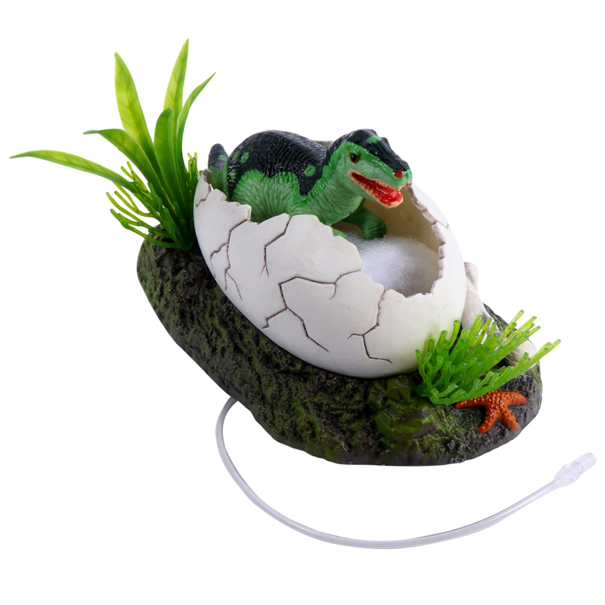 Happyyami 3stücke Aquarium Dekoration Mit Luftblasenfunktion Dinosaurier Ornament Für Fischtank Kreatives Wasserspielzeug Und Versteck Für Fische Und Reptilien Geeignet Für Süß Und
