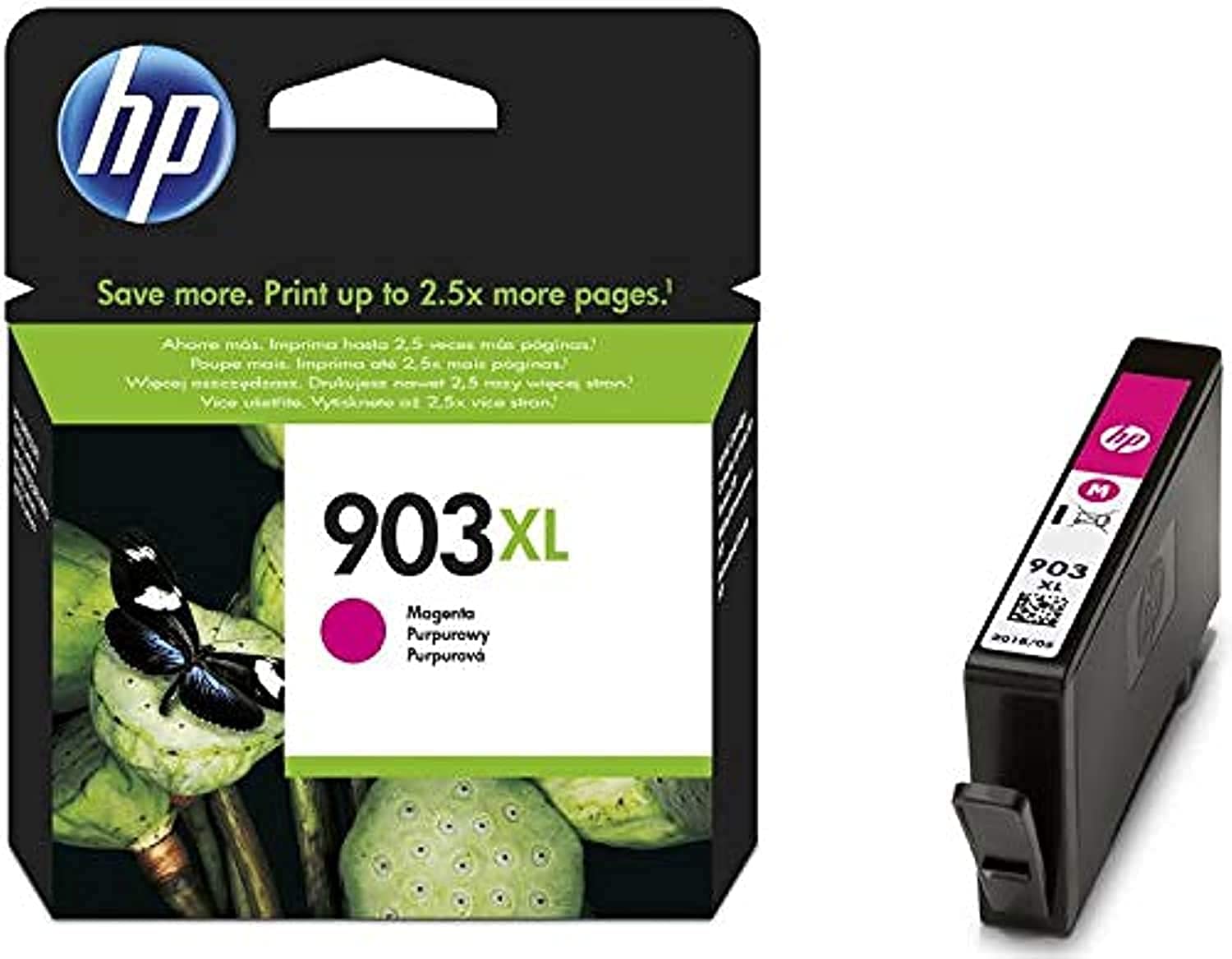 Hp 903xl High Yield Ink Cartridge, Magenta - T6m07ae