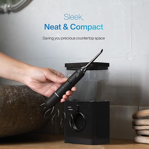 Miniatura 6 de AquaSonic Aqua Flosser PRO  Hilo dental profesional con depósito de gran capacidad  Irrigador oral con 2 modos, 10 niveles de presión de agua, 4