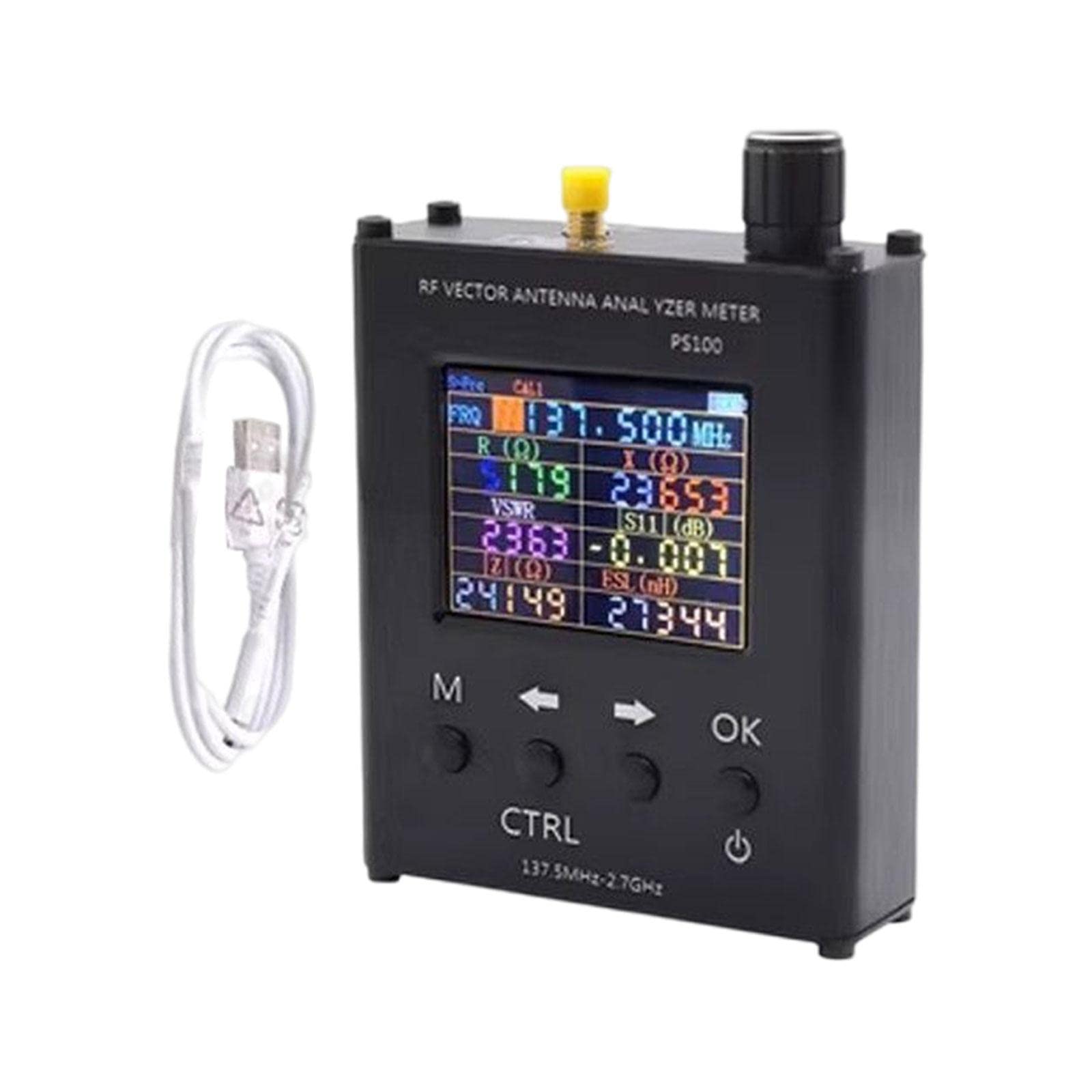 RAHYMA Analyse-Messtester N1201SA SWR S11 Impedanztester 137,5 MHz bis 2700 MHz Stehwellen-Analysegerät for Zubehör Professional/903