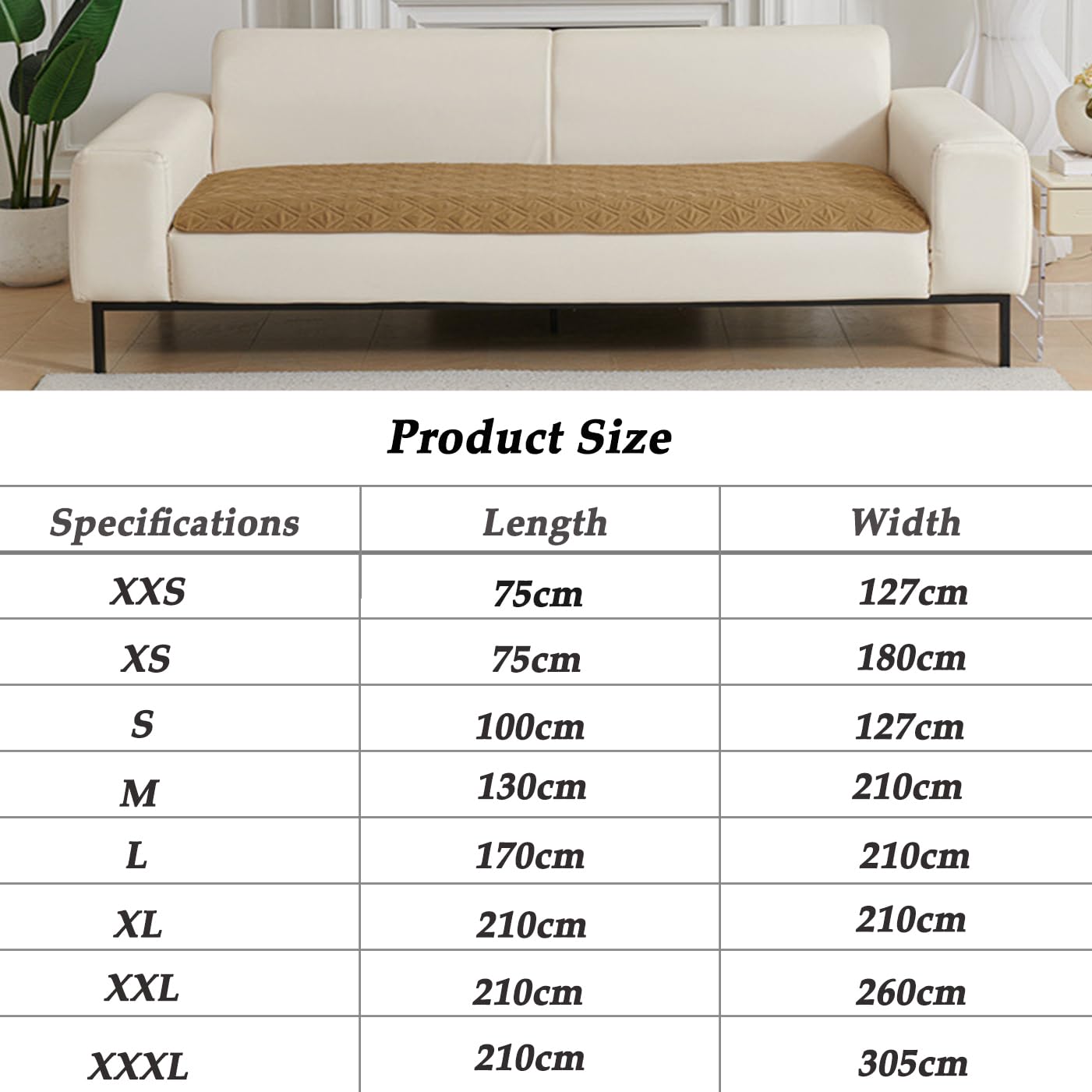 Manta extra grande antideslizante para perros, impermeable, lavable, funda para cama de perro, manta para mascotas, para coche, sofá, cama, suelo (A-gris claro, 210 x 305 cm)