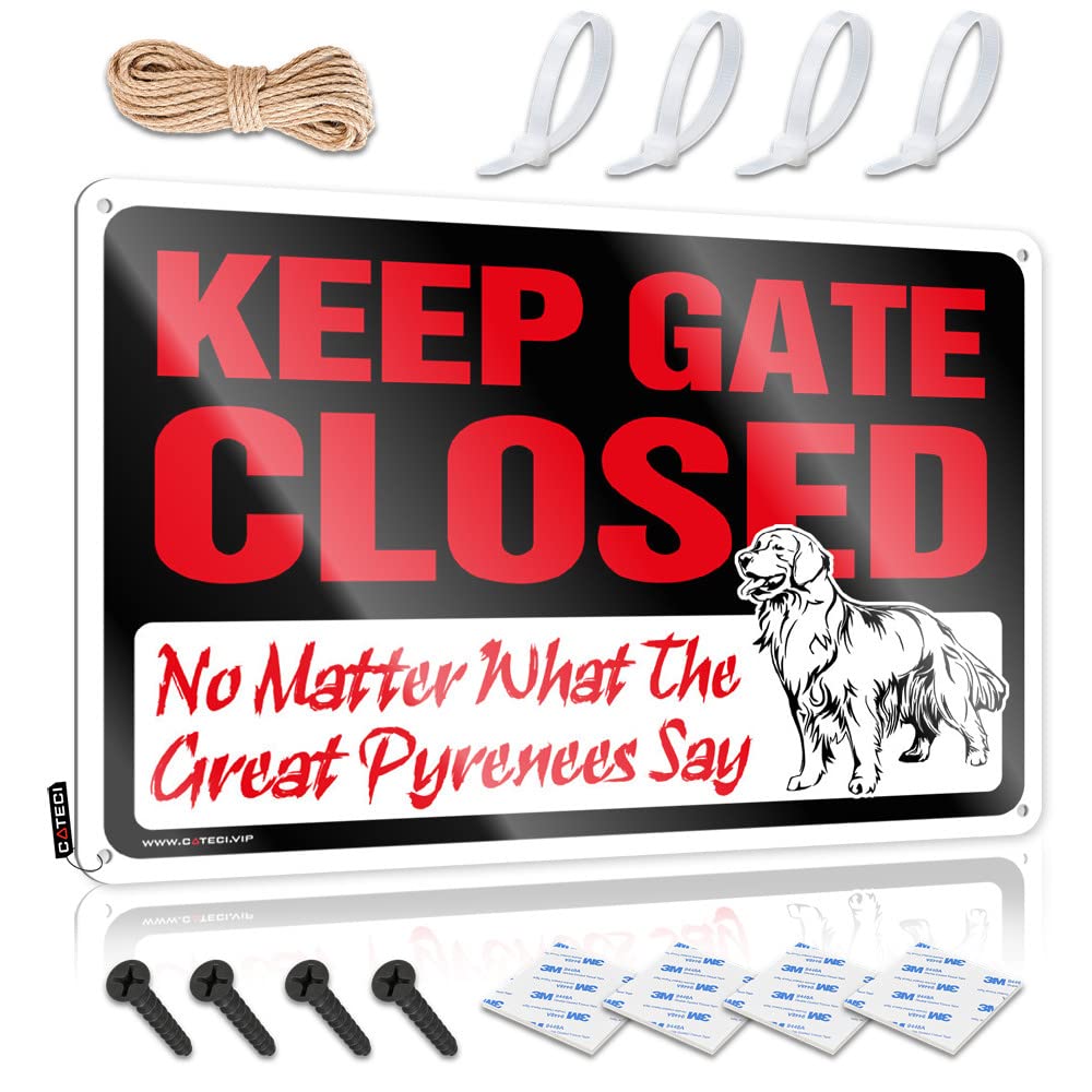 Decoration Painting Math Western Name Keep Gate Closed No Matter What The Great Pyrenees Say - Easy To Hang Art(30X40CM)
