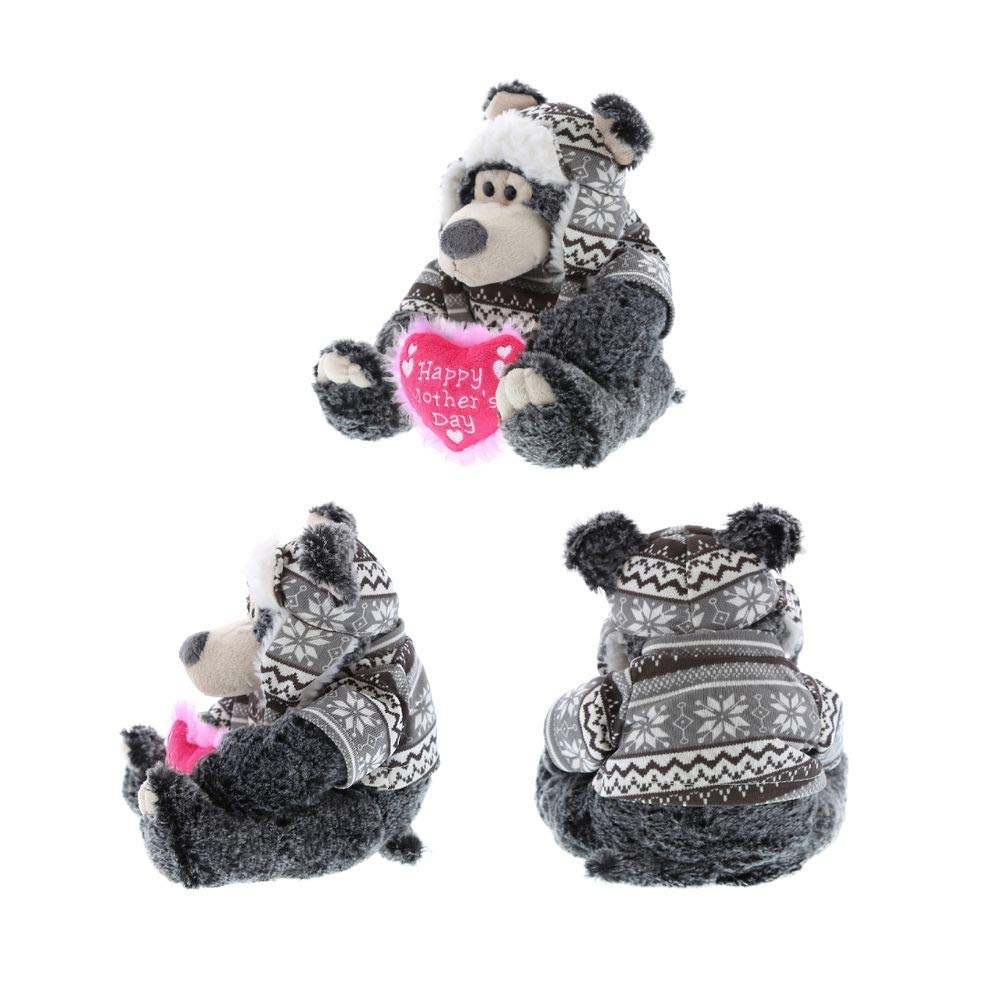 Dollibu Happy Mother's Day Stuffed Animal, Mom Heart Message Teddy - Sitting Pig