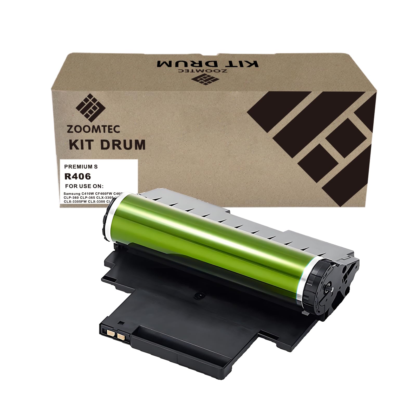 R406 Kit Tamburo CLT-R406 CLT-R406/SEE Compatibili per Stampante Samsung C410W CF460FW C460W CLP-360 CLP-365 CLX-3305 CLP-365W CLX-3305FW CLX-3300 CLX-3305FN CLX-3305W CLX-3305N (1 Pacco)